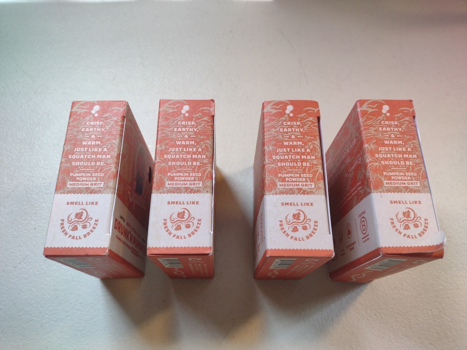 Dr. Squatch Drunk’n Pumpkin 5oz Limited Edition Soap Bar 4 pk Men’s Natural Soap