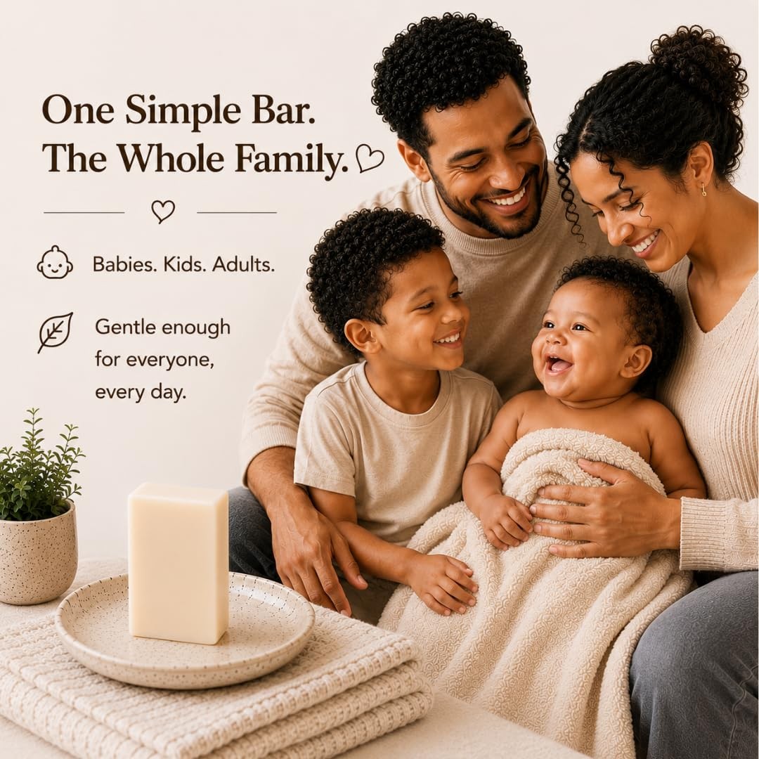 Fragrance Free Baby Bar Soap for Sensitive Skin | Unscented Natural soap bar …