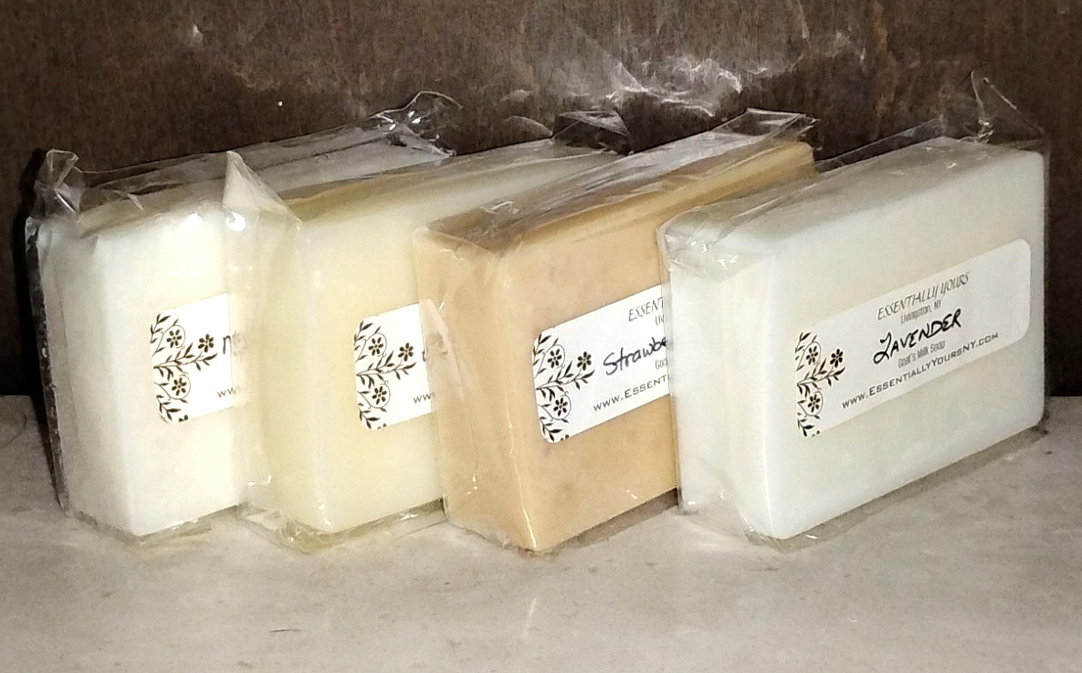 Glycerin or Goat’s Milk Soap, Essential Oil Infused Herbal Extract Custom Scent