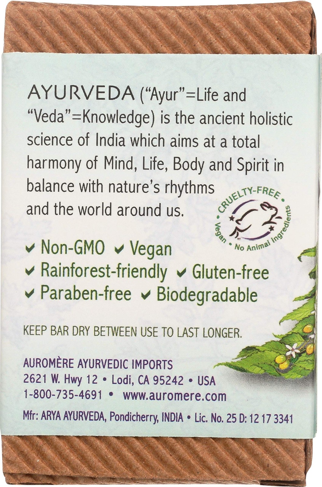 Ayurvedic Bar Soap, Tulsi Neem – Eco Friendly, Handmade, Vegan, Cruelty , Nat…