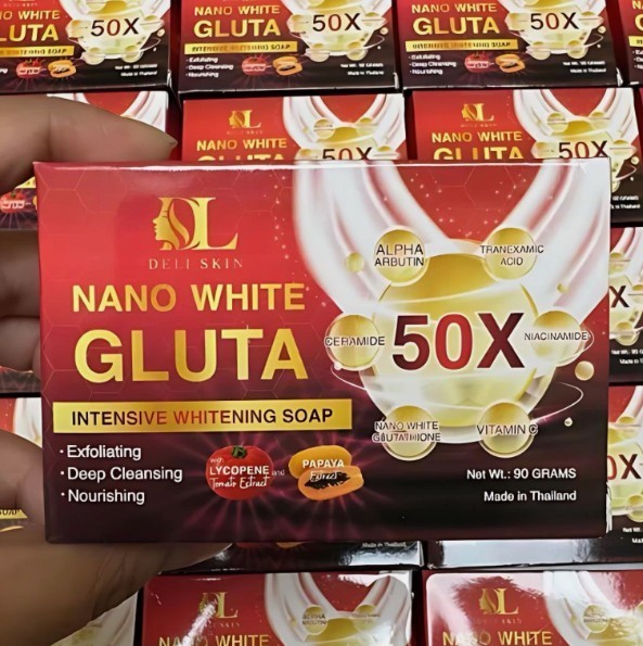 Deli Skin Nano White Gluta Intensive Whitening Soap 50x