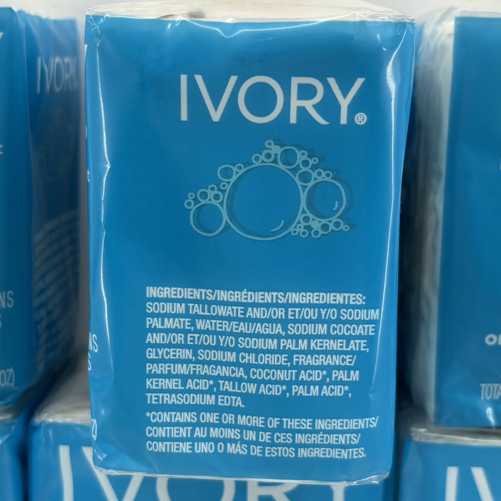 Ivory Original Bar Soap Lot of 18 Bars 6 Packs x 3 Bars 3.1 oz Each 99.44% Pure