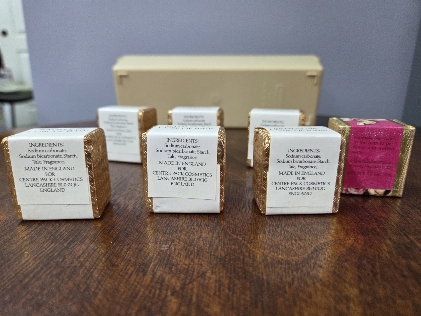 Ben Rickert Scented Bath Cube Multipack Jasmine Rose Lavender 1 1/3 oz MPN