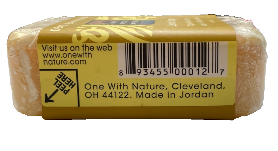 One With Nature Dead Sea Minerals Bar Soap, Lemon Sage 7 oz (198 g) New Sealed