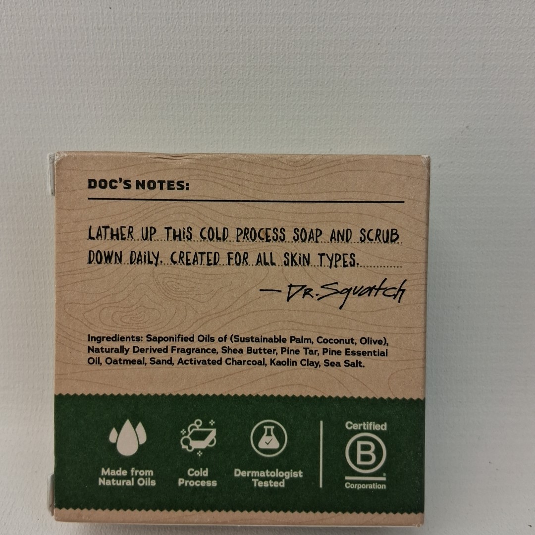 Dr. Squatch Pine Tar Bar Soap Heavy Grit 5 oz