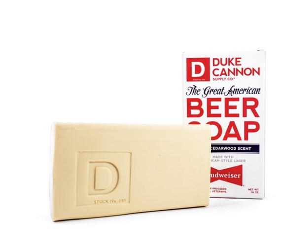 (4) Duke Cannon Supply Co. 10Oz Great American Budweiser Soap~ Warm Cedarwood
