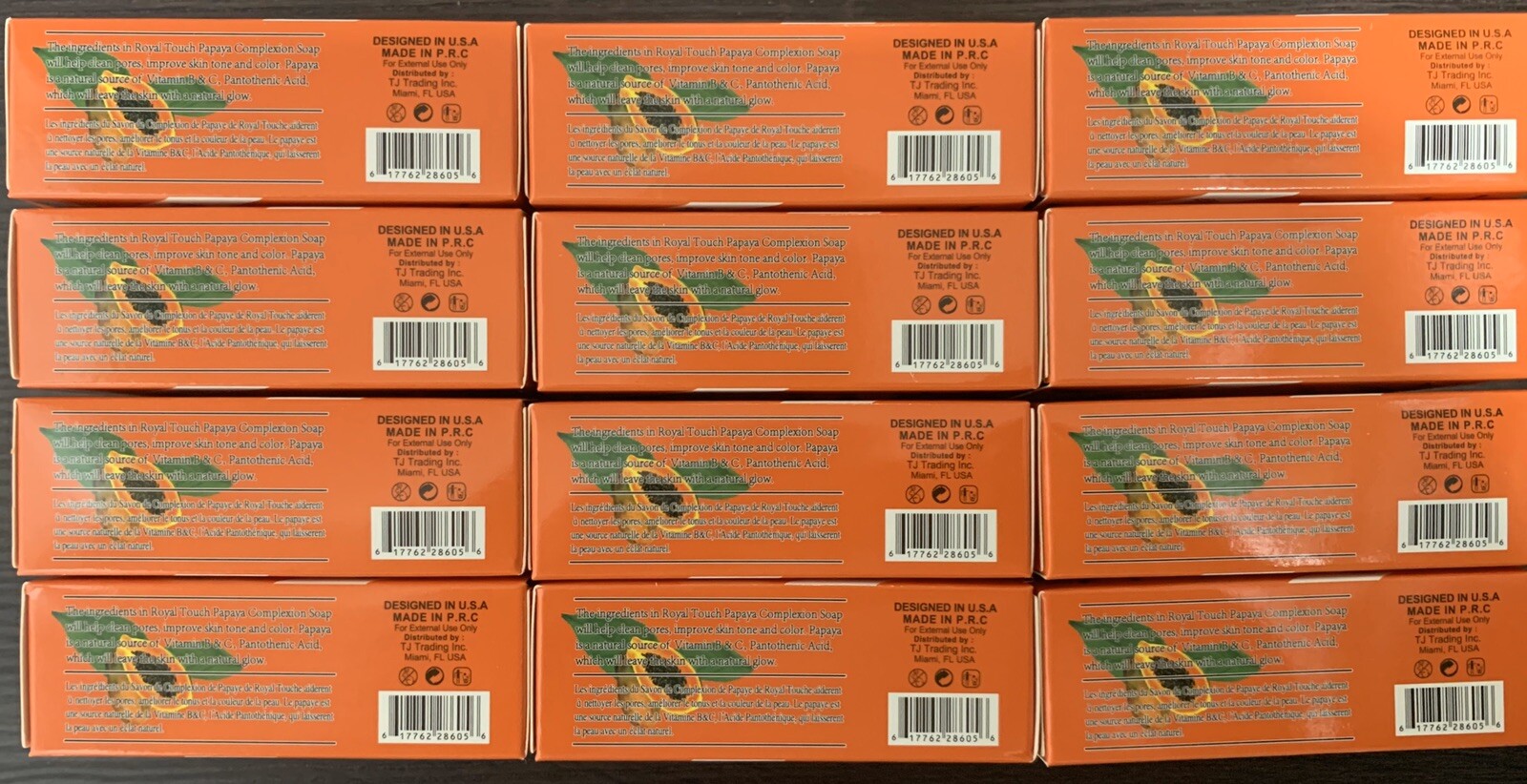 PACK OF 24 Royal Touch PAPAYA Soap Complexion 125g / 4.41 Oz EACH FREE SHIPPING