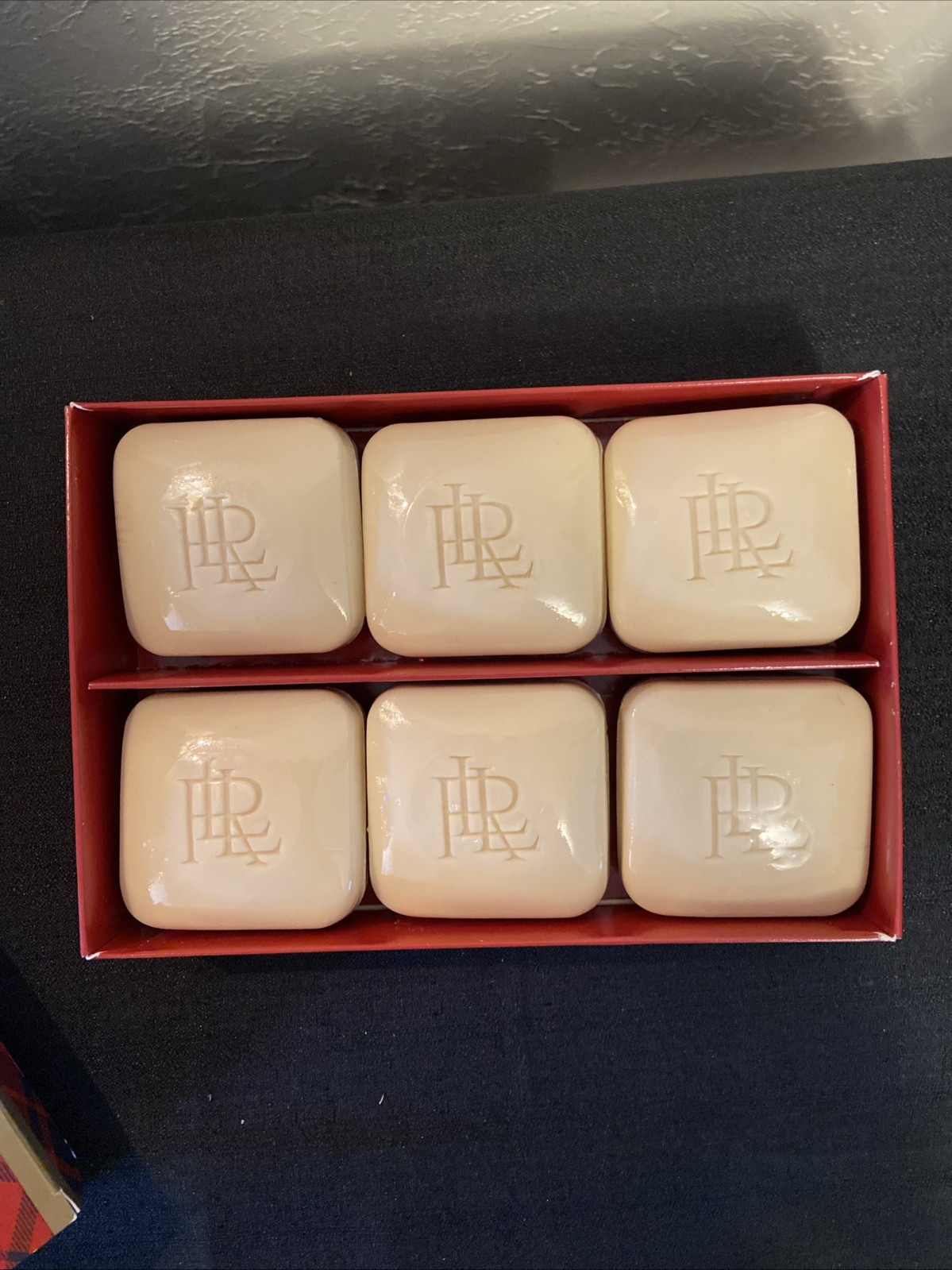RALPH LAUREN SET OF 6 Holiday Wreath Scented Luxury Soaps New Vtg 2.9oz