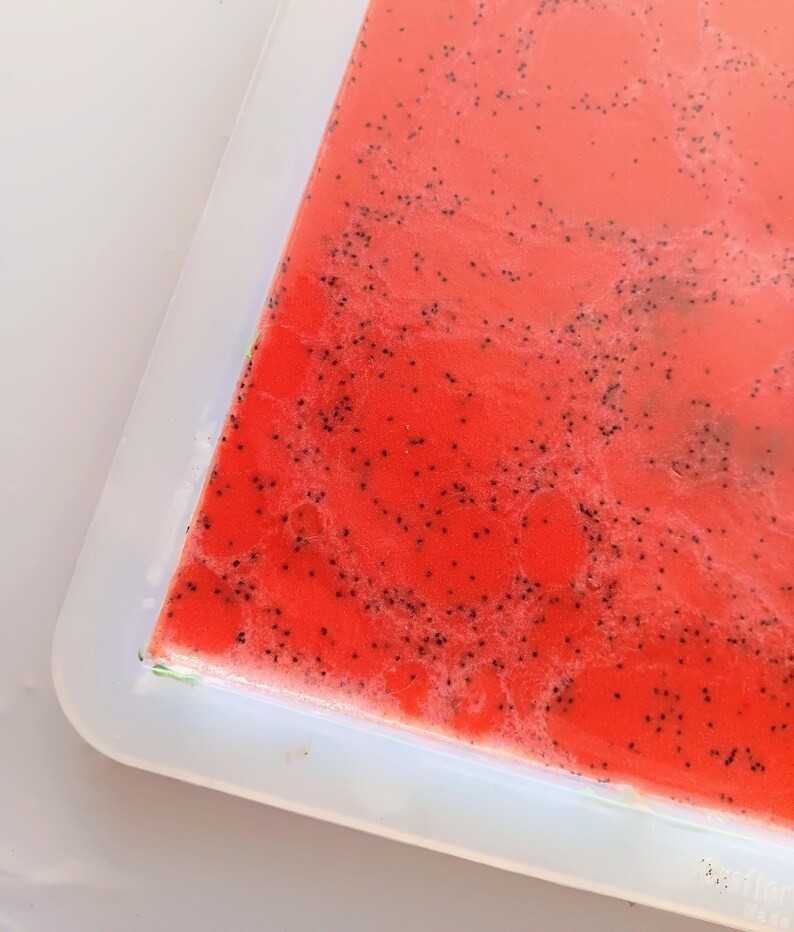 Watermelon Goats Milk Soap | Watermelon Oil & Poppy Seeds | Handmade Summer Gift