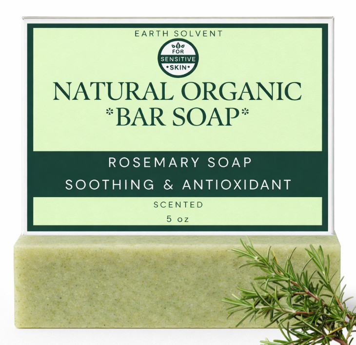 Rosemary Soap Bar 5oz Natural Cold Process | Soothing, Antioxidant, Handmade