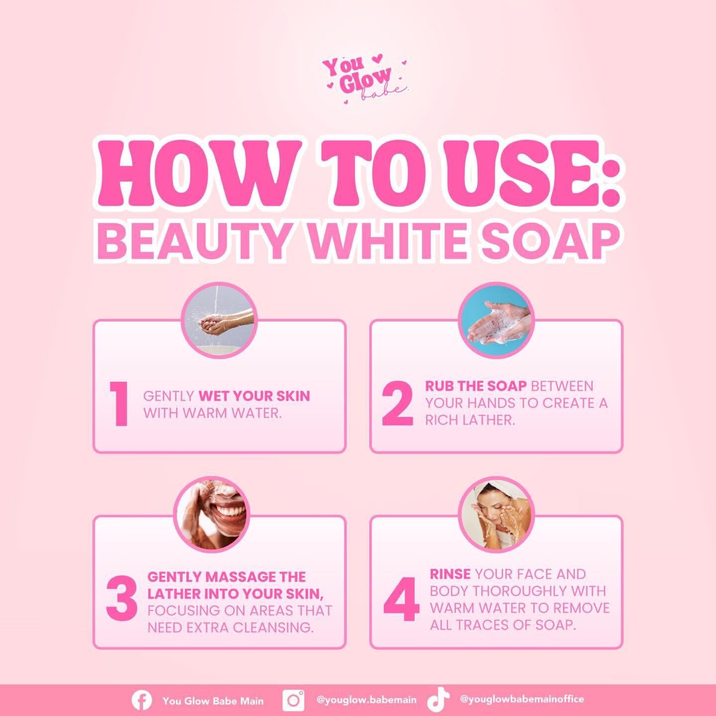 Beauty White Soap By You Glow Babe, 5 Bars X 70g