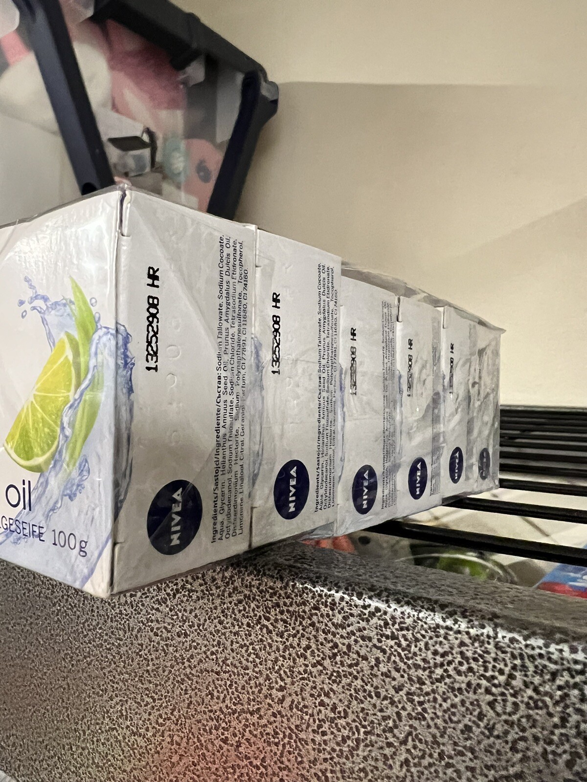 NIVEA Cream Soap Lemongrass & Oil 100g , Soft and Tender Skin 6 Pack