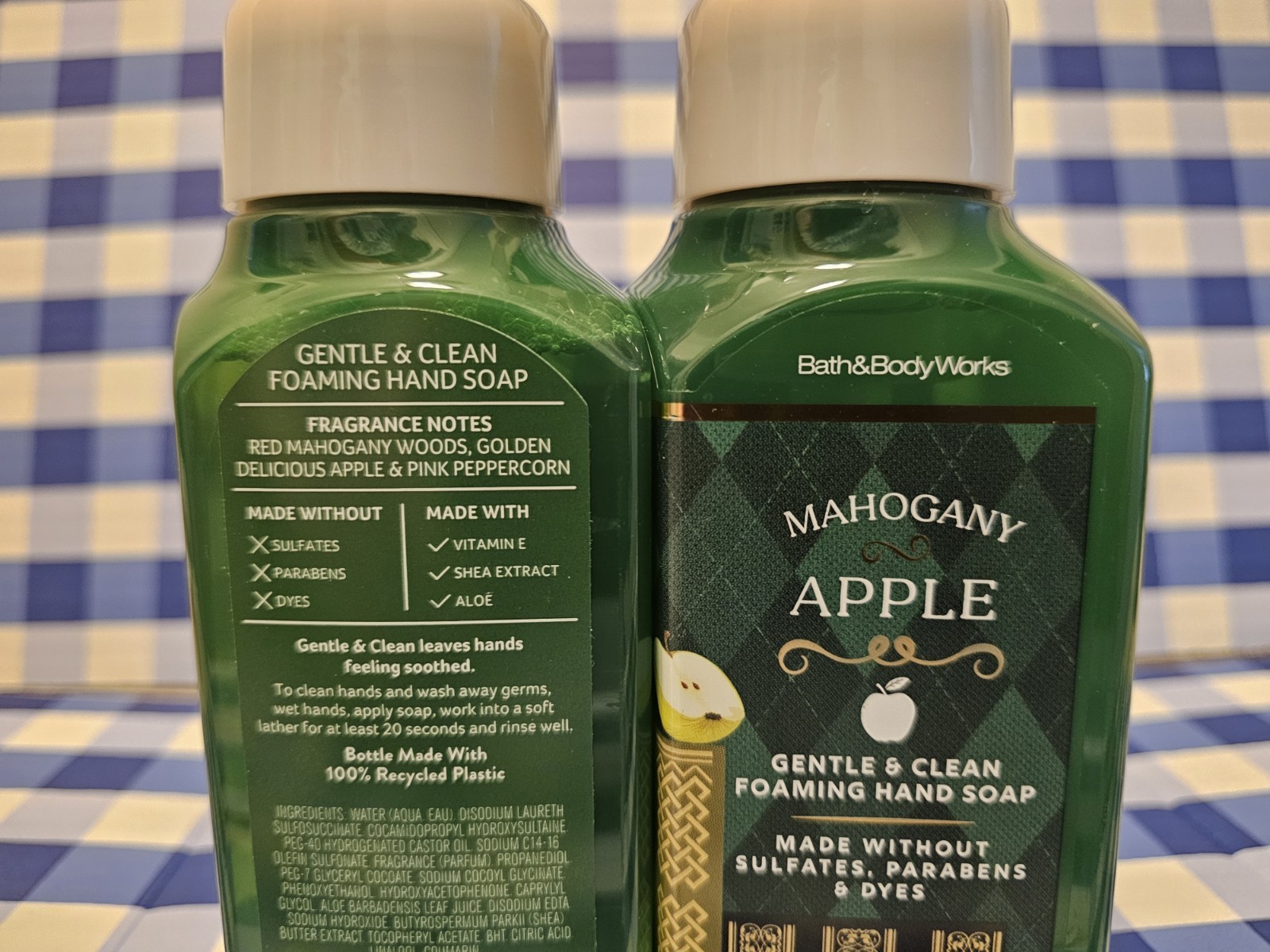 2 Bath & Body Works MAHOGANY APPLE Gentle Foaming Hand Soap 8.75 oz