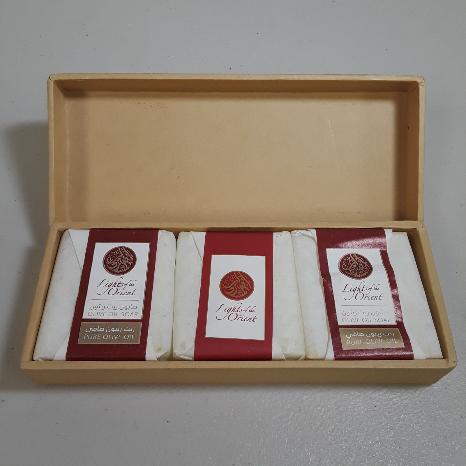 Olive Oil Soap Bars 3-Pack Gift Box Lights of the Orient