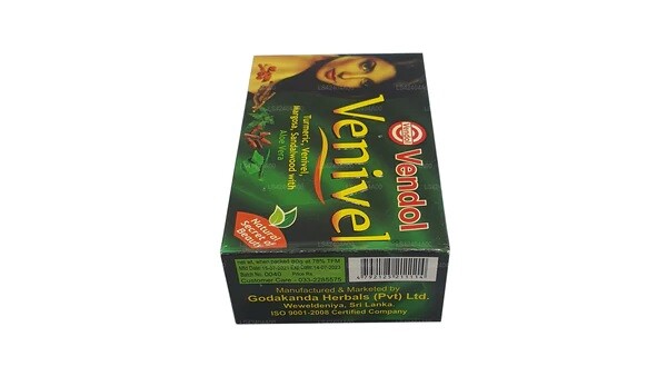 Vendol Venivel Soap 80g Natural Beauty Normal Skin Herbal Ayurvedic 100% PURE