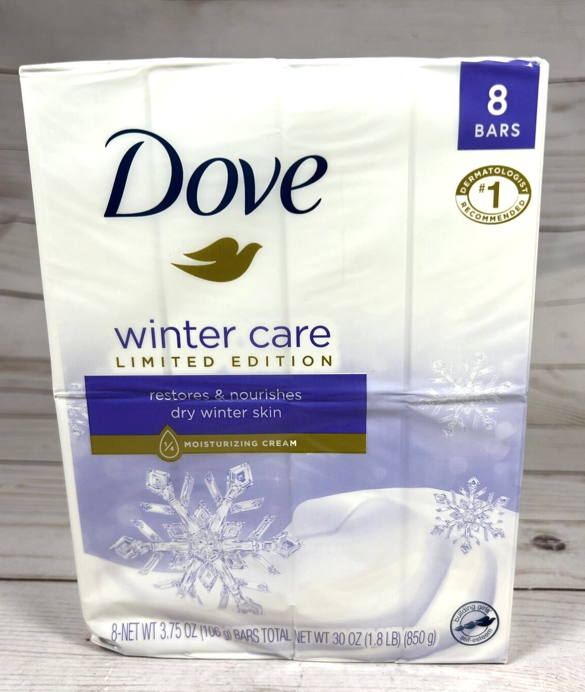 Dove WINTER CARE Bar Soap Limited Edition 8 Pack – 3.75oz 16 Total Bars (2 Pack)