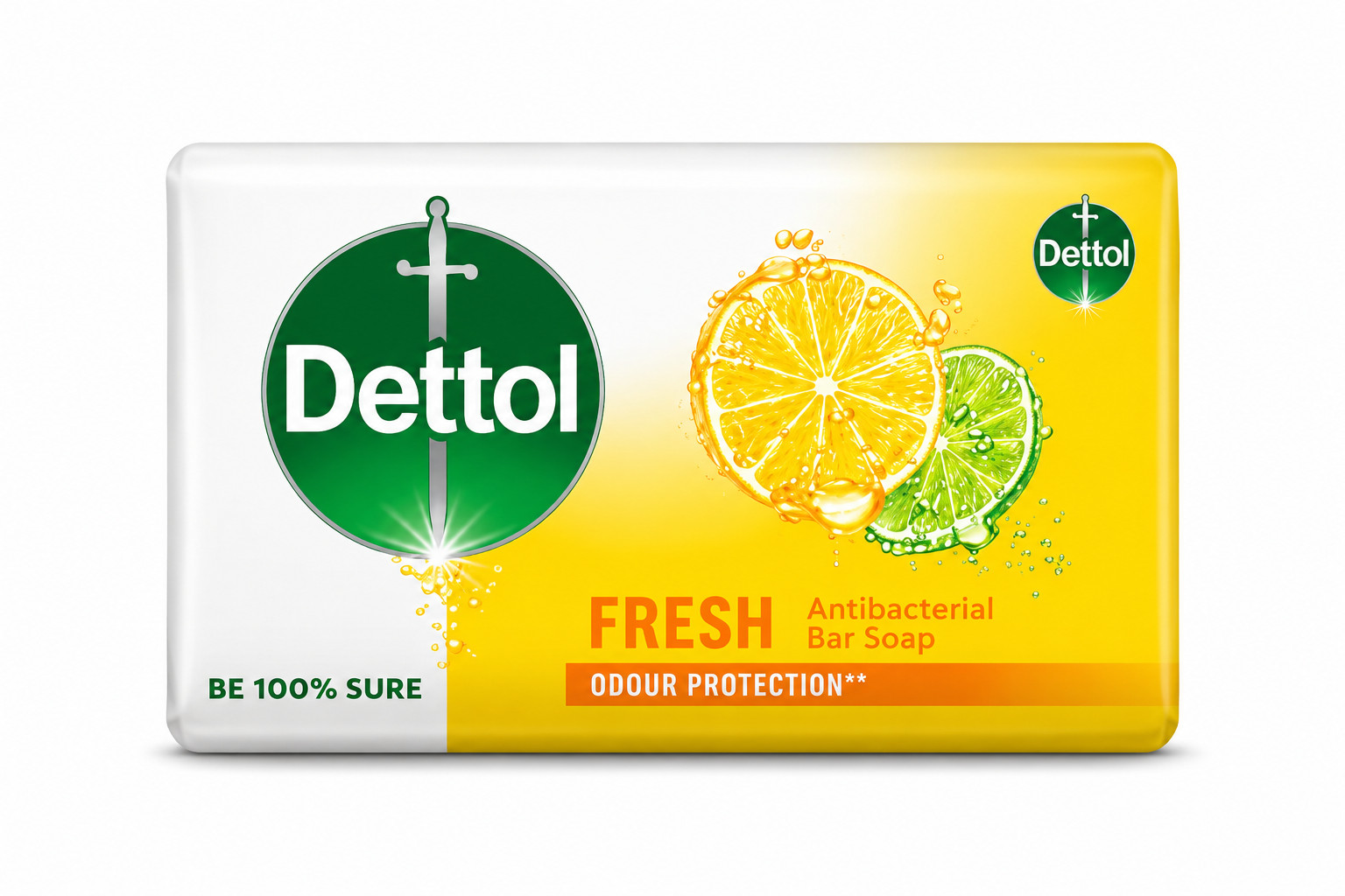Pack of 3 Dettol Fresh Antibacterial Soap Bar 110g Germ Protection Bath Soap