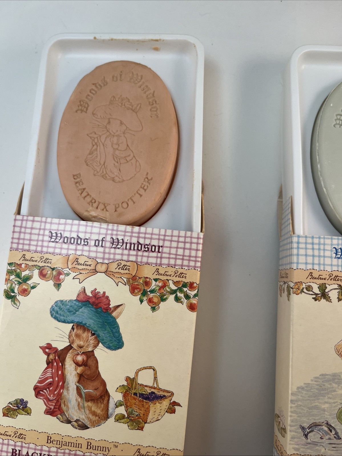 Woods of Windsor Beatrix Potter Novelty Soaps Tiggy-Winkle Peter Rabbit SET-4