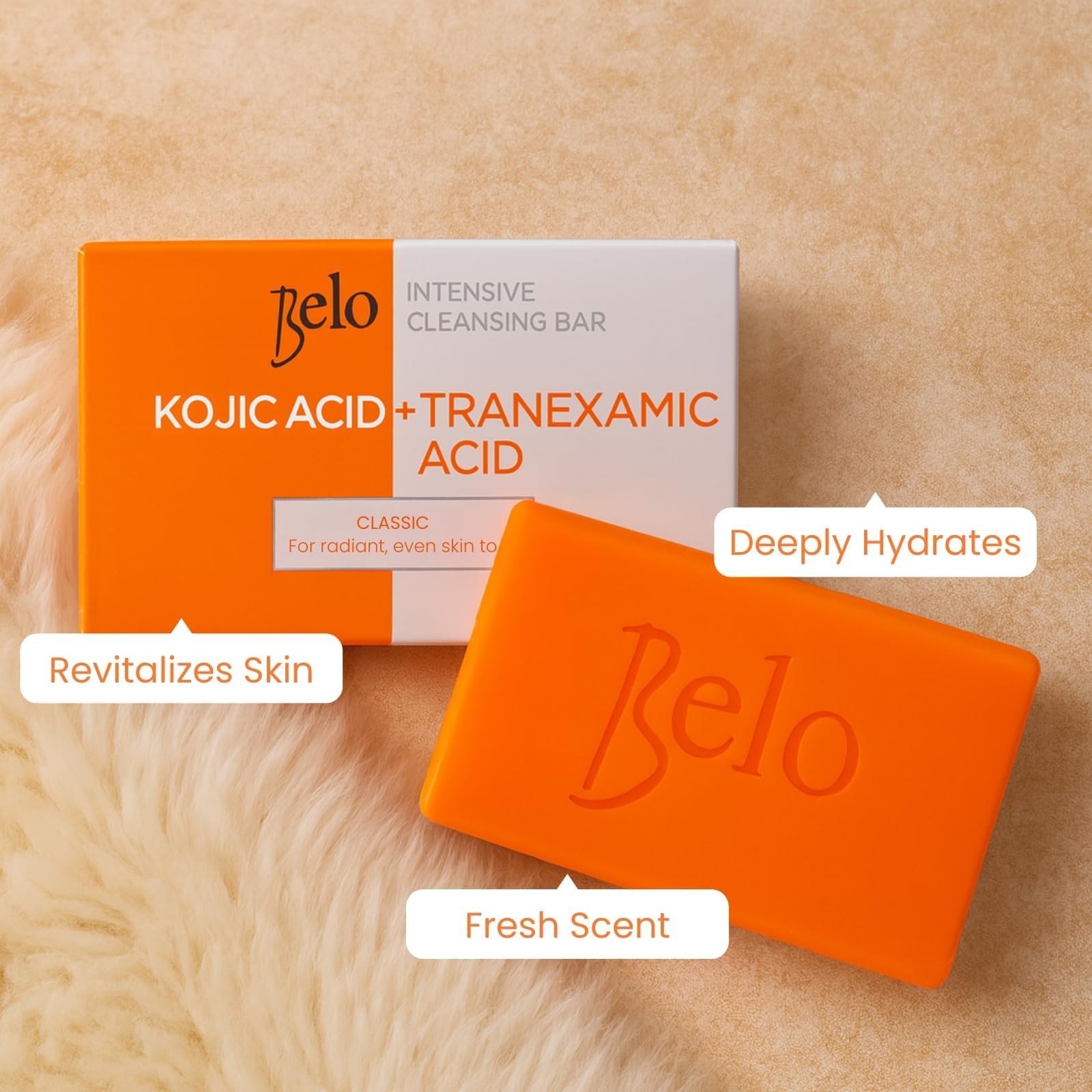 Belo Essentials Intensive Cleansing Bar Soap with Tranexamic Acid