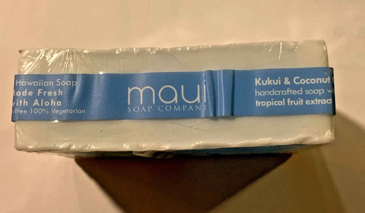 Maui Soap Co Hawaiian Waters Bar Soap with Kukui & Coconut Oil 6oz