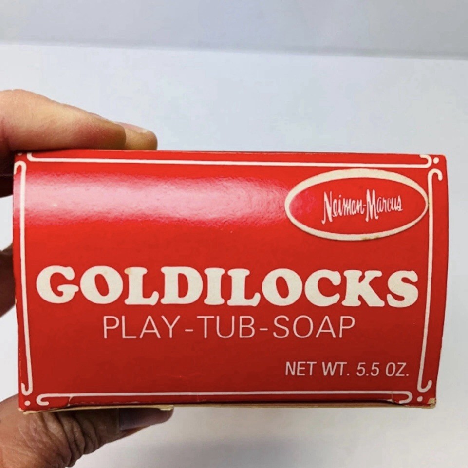 Vintage Goldilocks Play Tub Soap w Box Neiman Marcus Yellow Collectible