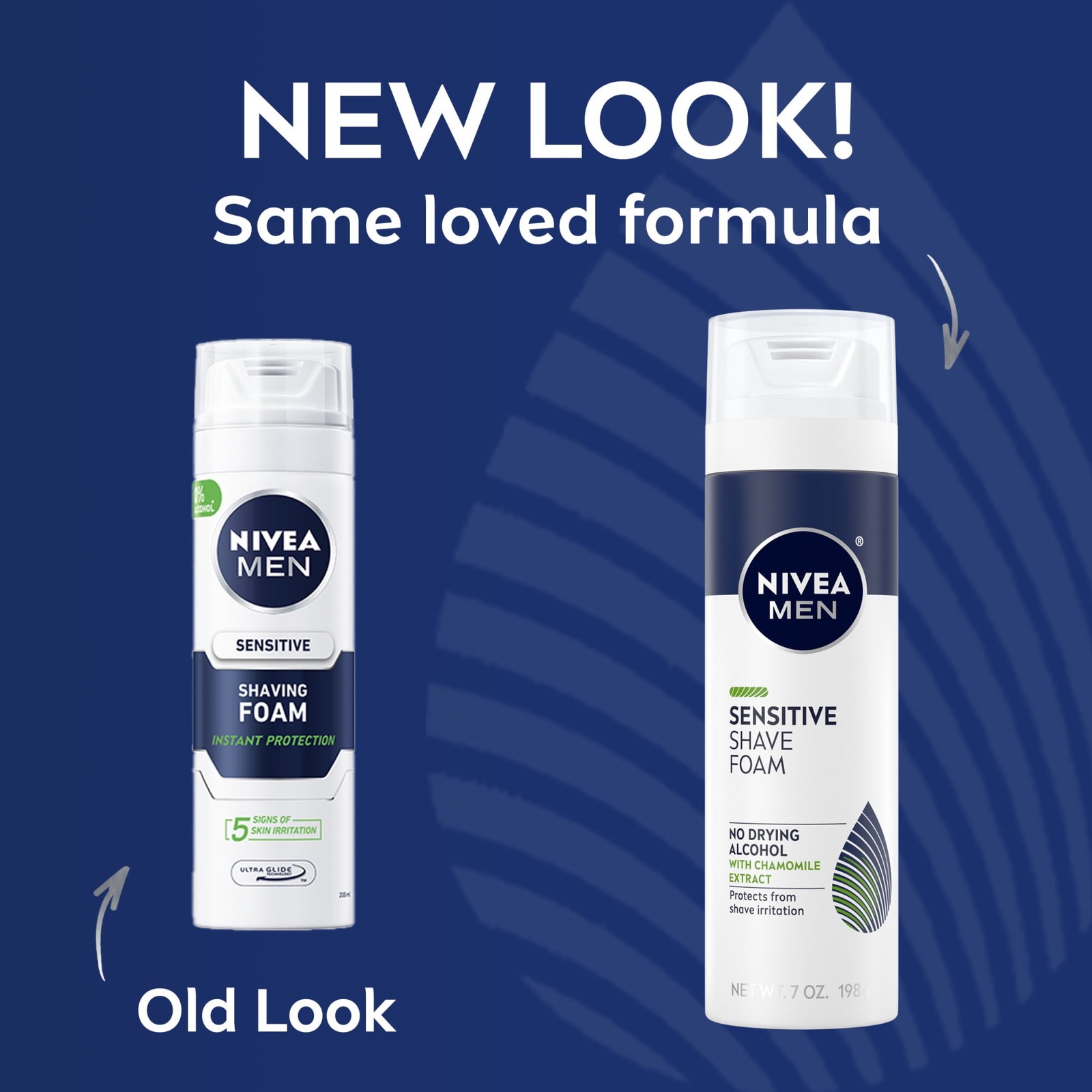 NIVEA MEN Sensitive Shave Foam Witch Chamomile Extracts, 7 oz