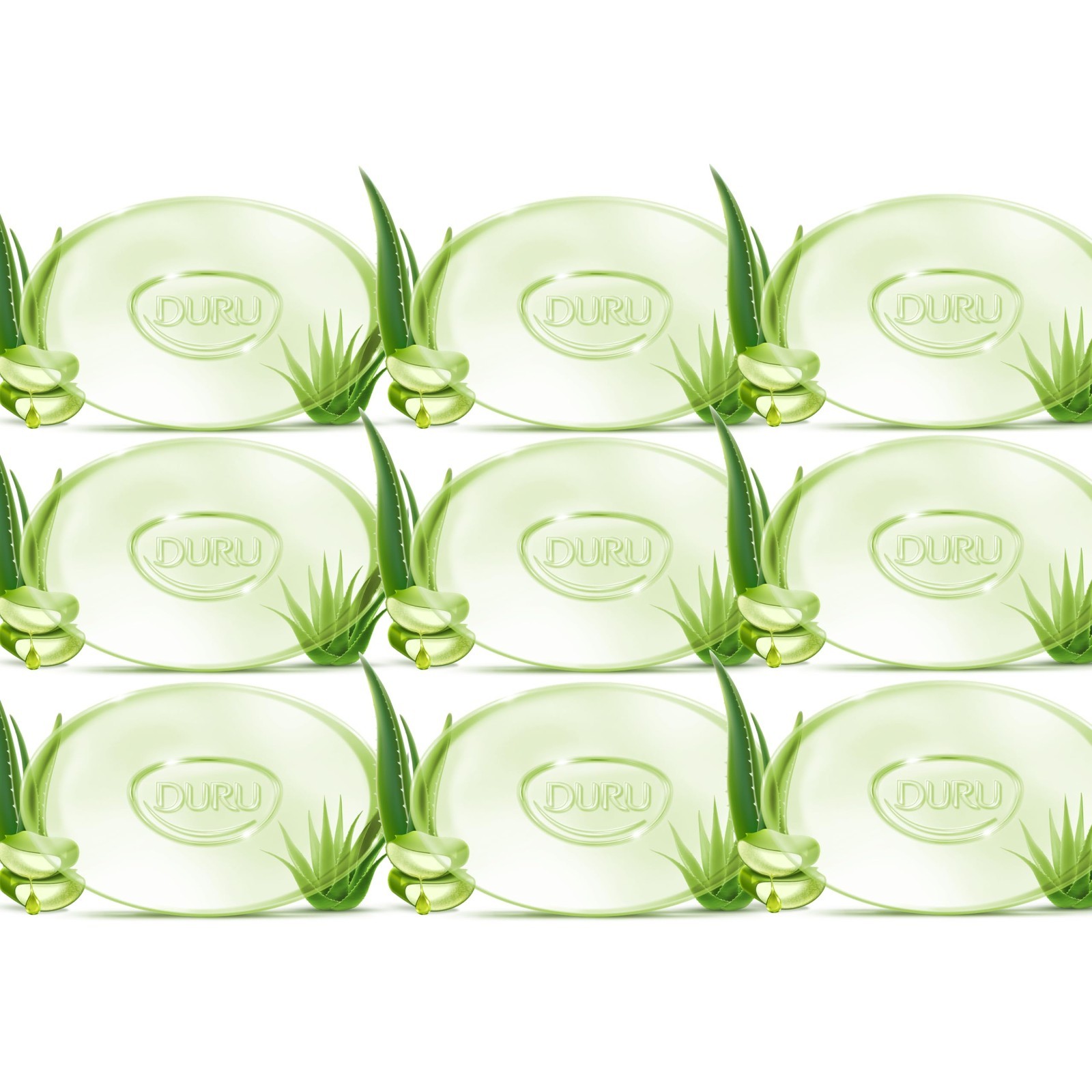 Aloe Vera Glycerin Soap – Vegan Moisturizing Bar for Sensitive Skin – 9 Pack