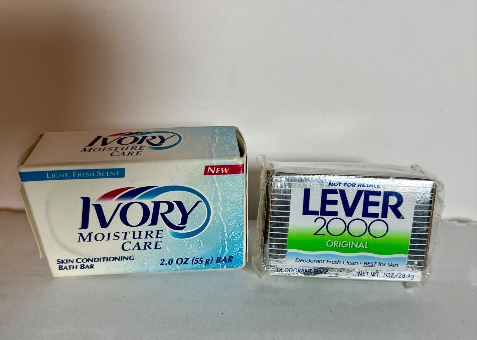 Vintage NOS Ivory Bar Soap 2oz & Lever 2000 Bar Soap 1oz Sample Sizes