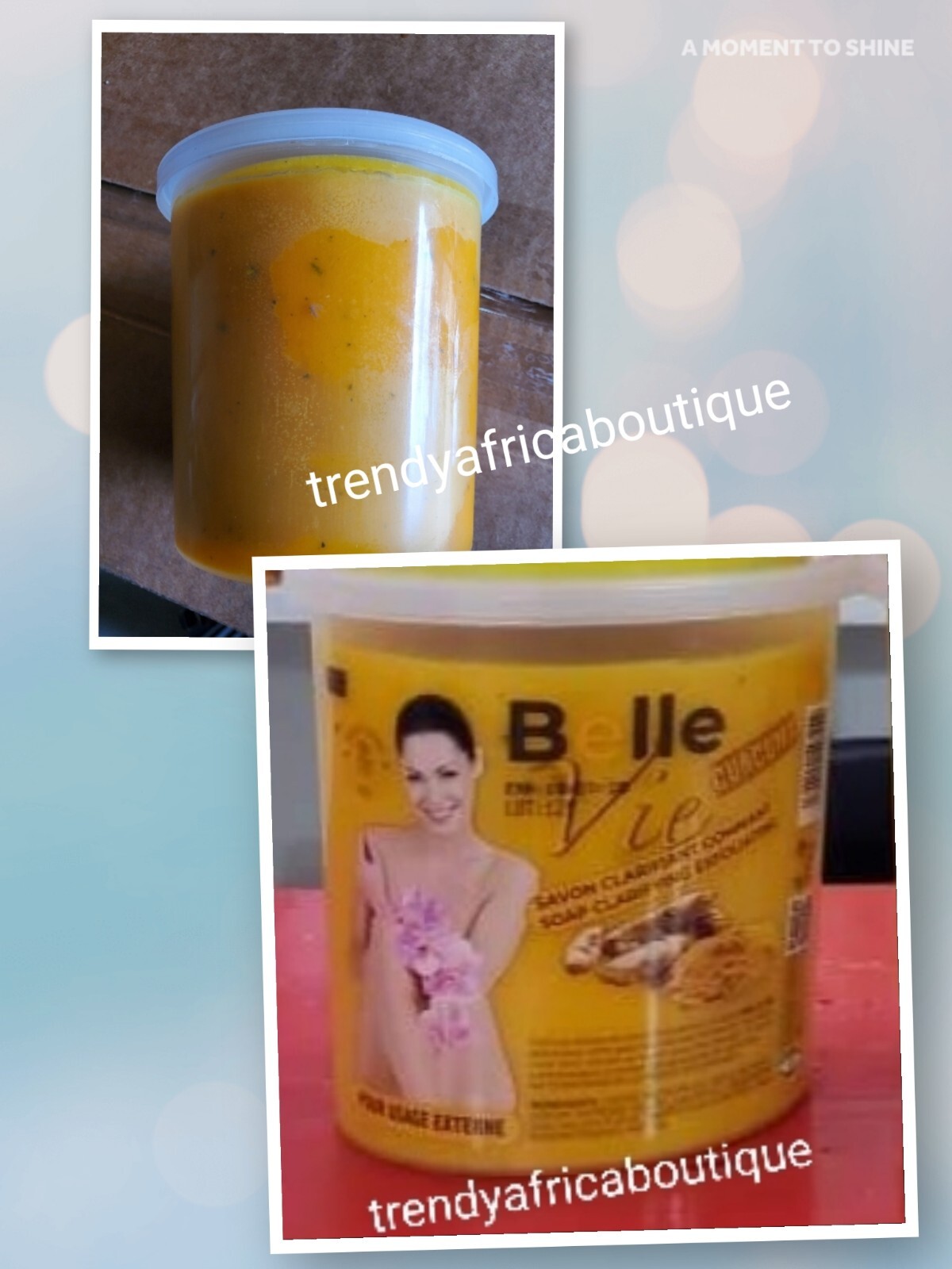 Belle Vie Rich Turmeric Soap. Clarifying & Exfoliating Soap 670g Jar. X 1
