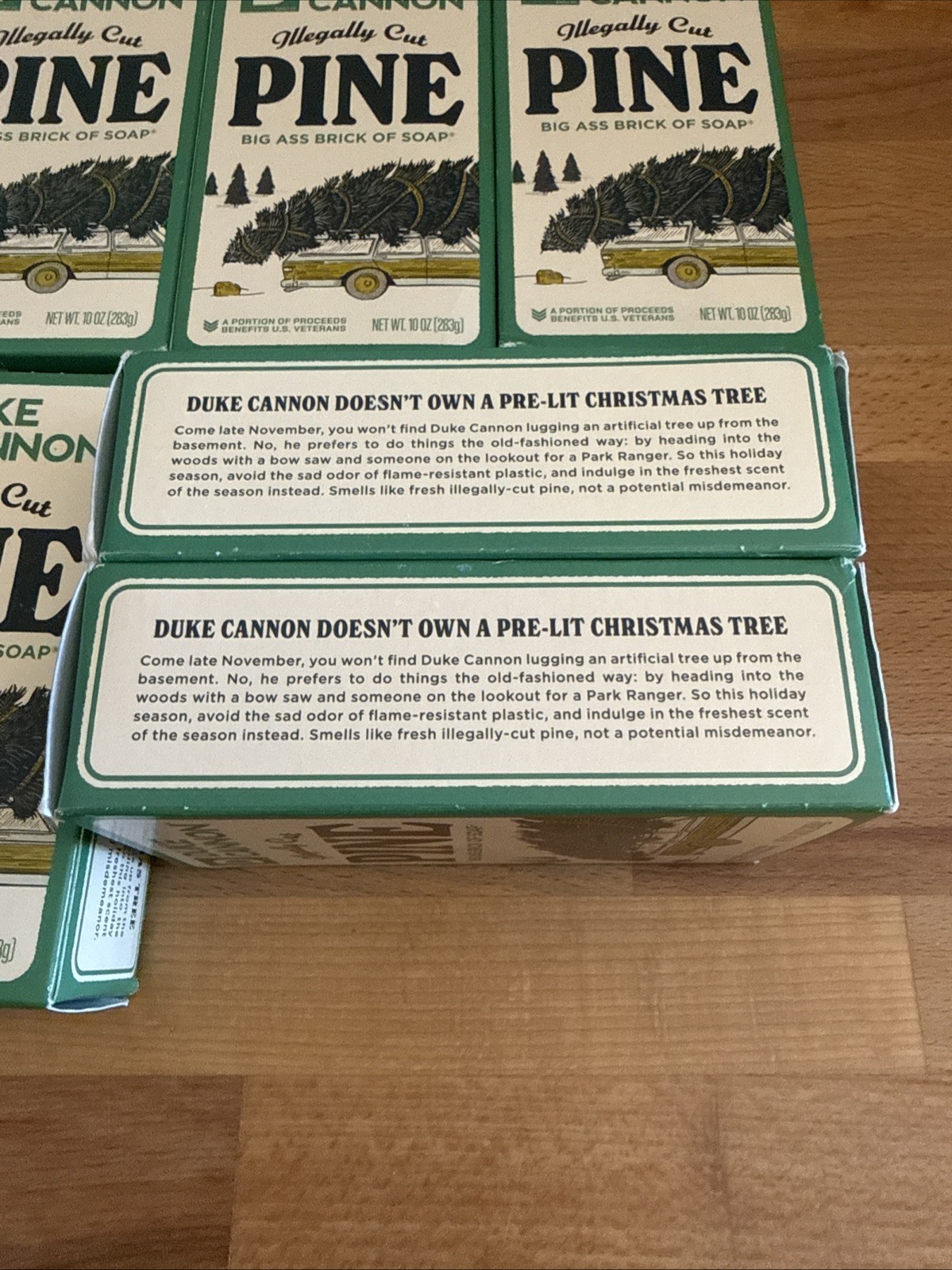 6X-Duke Cannon Illegally Cut Pine Big Ass Brick Of Soap 10oz New