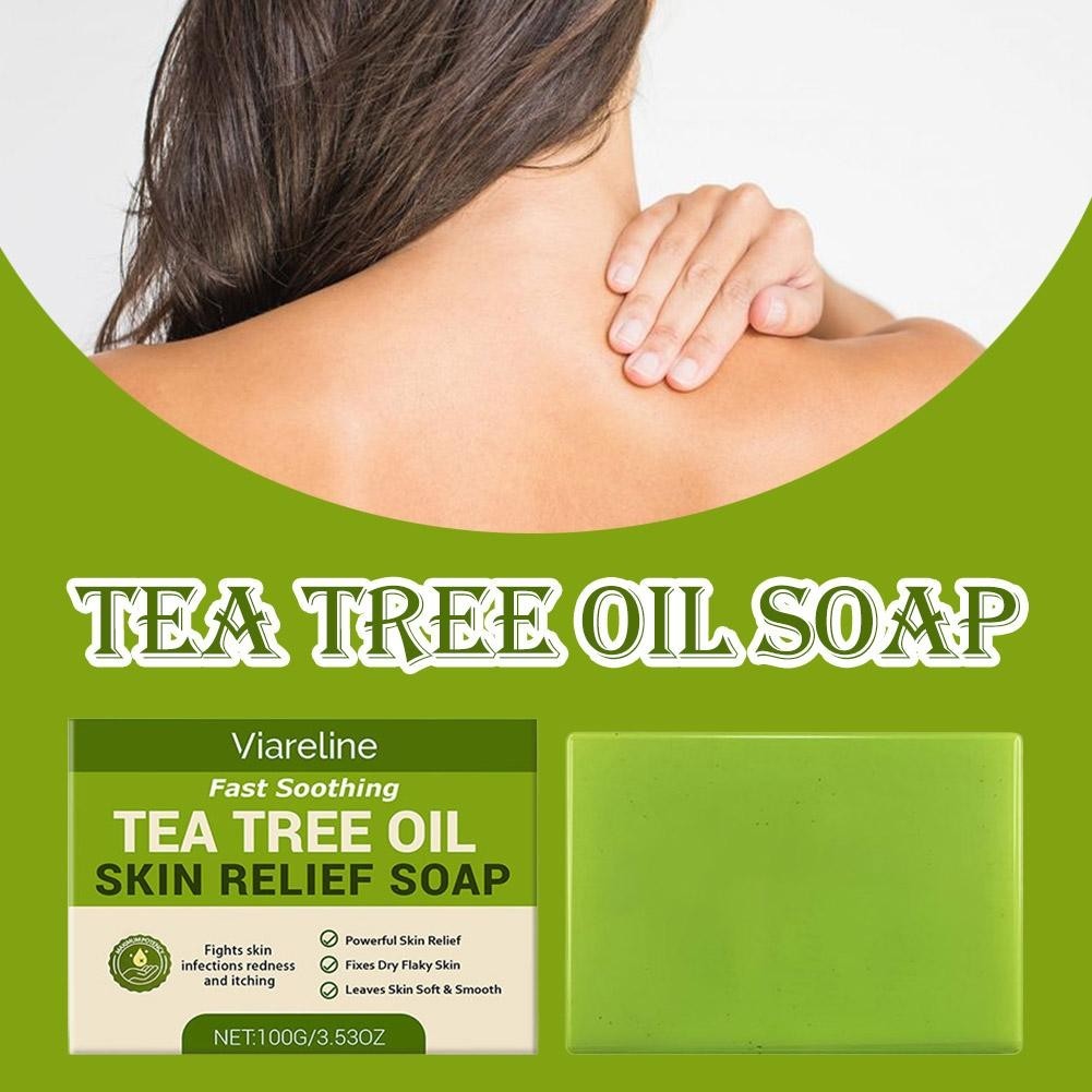 Relief Soap Bar, Loravey Tea Tree Oil Soap, Natural Soaps H For Well-being M5R5