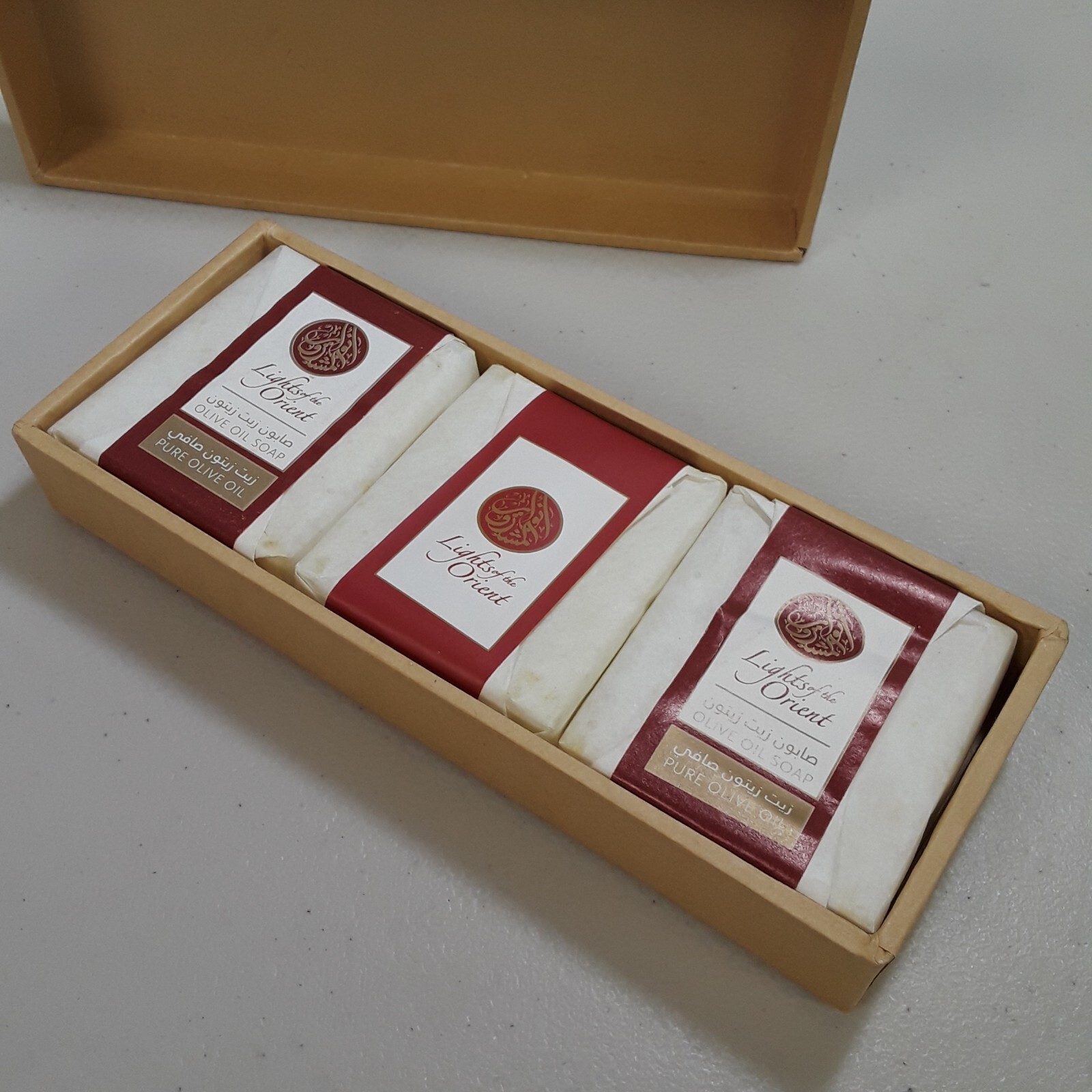 Olive Oil Soap Bars 3-Pack Gift Box Lights of the Orient