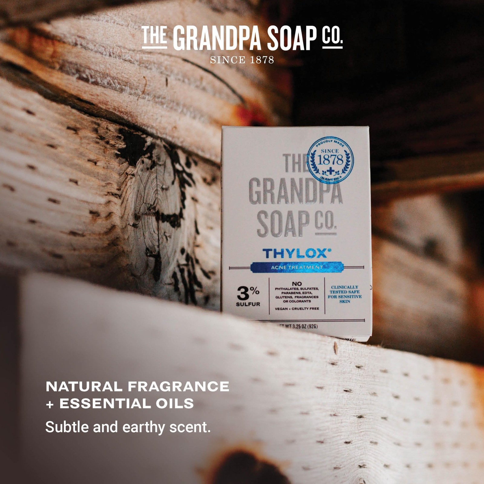 The Grandpa Soap Co. Thylox Acne Treatment Bar Soap – With 3% Natural Sulfur …