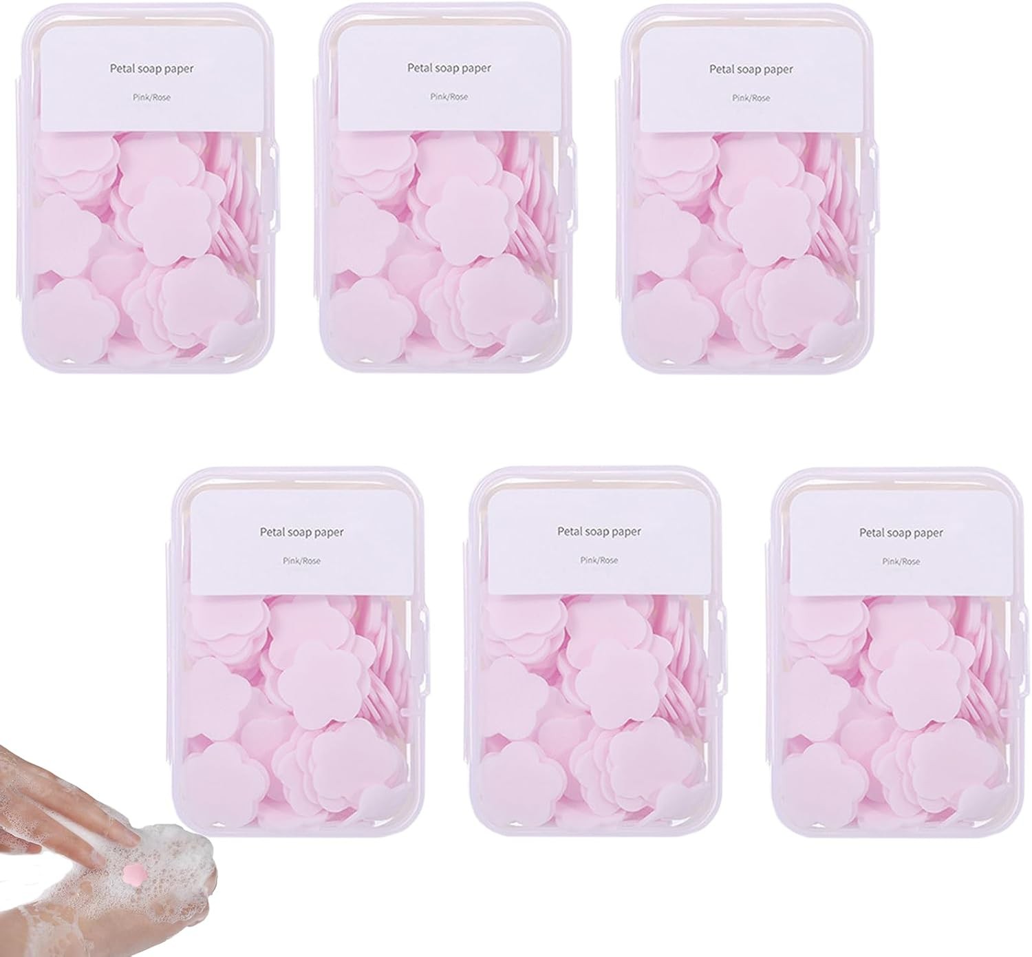 600PCS Portable Mini Soap Sheets – Scented Disposable Hand Washing Paper, Travel