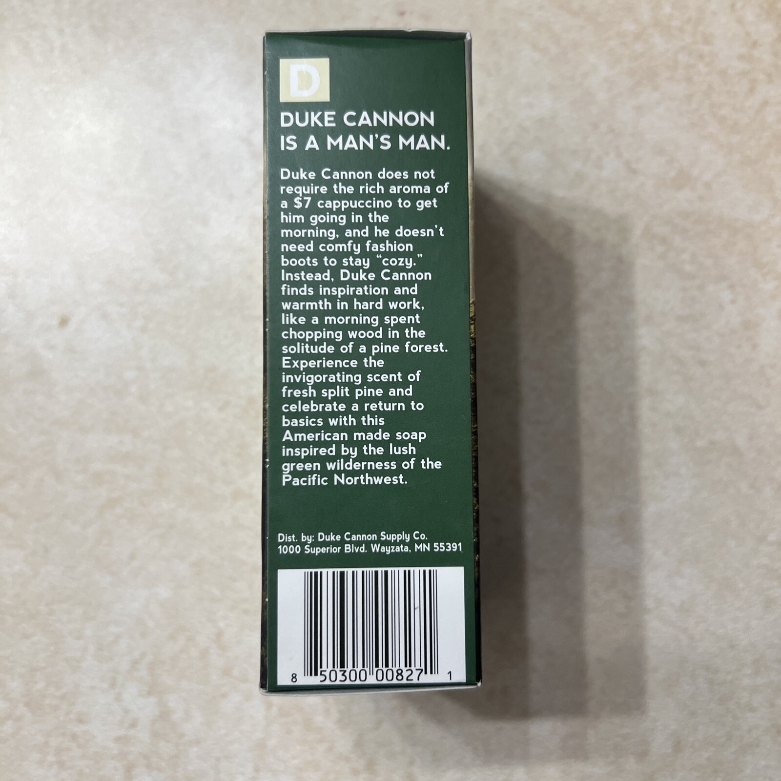 Duke Cannon Fresh Cut Pine Big Ass Brick Soap for Men 10oz Made In USA Big Brick