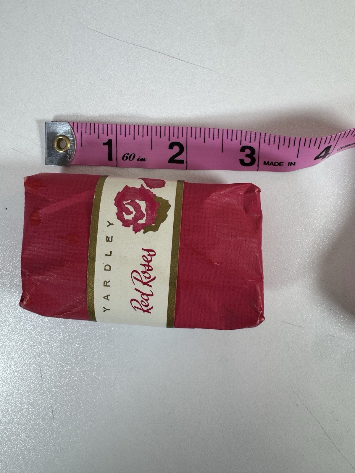 Vintage Yardley Red Roses Soap Bar Wrapped Unused Collectible Bath