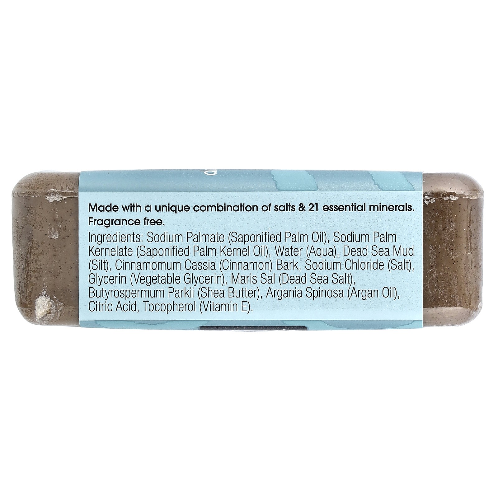 Dead Sea Mud Mineral Bar Soap, Fragrance-Free, 7 oz (198 g)