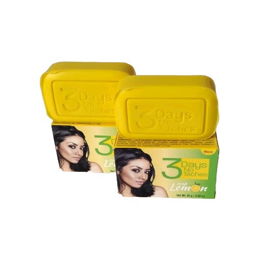 3 Days No Tactes Lemon Soap (80g/ 2.82oz Each) Pack Of 2