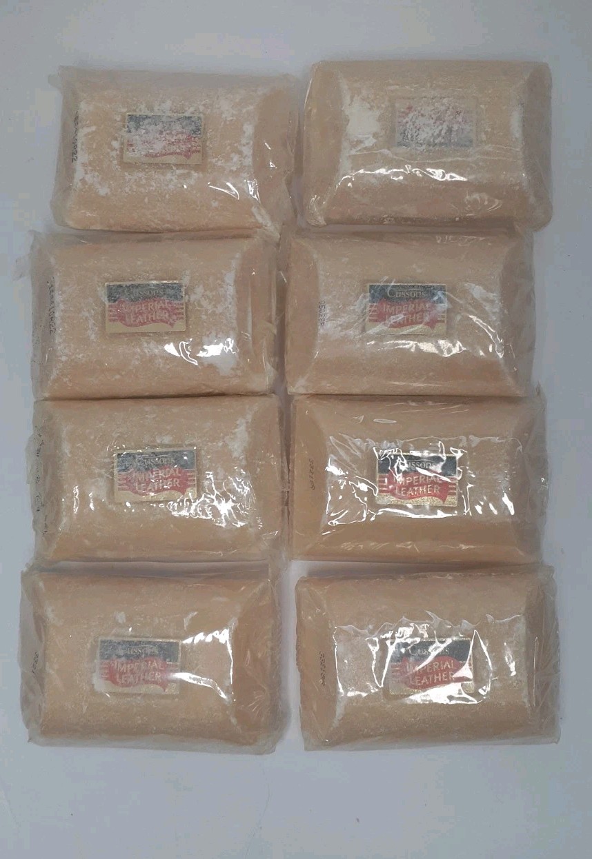 Cussons Imperial Leather Soap Lot Of 8 New Bars in Package 3 oz ea
