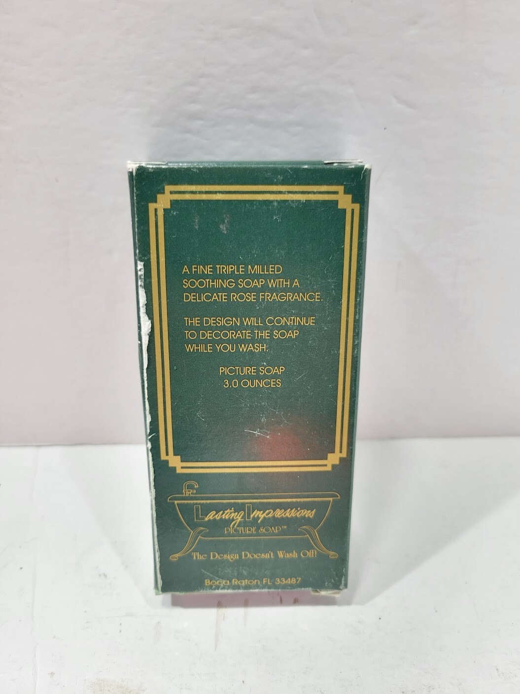 Lasting Impressions Red Rose Picture Soap 3 oz. Bar