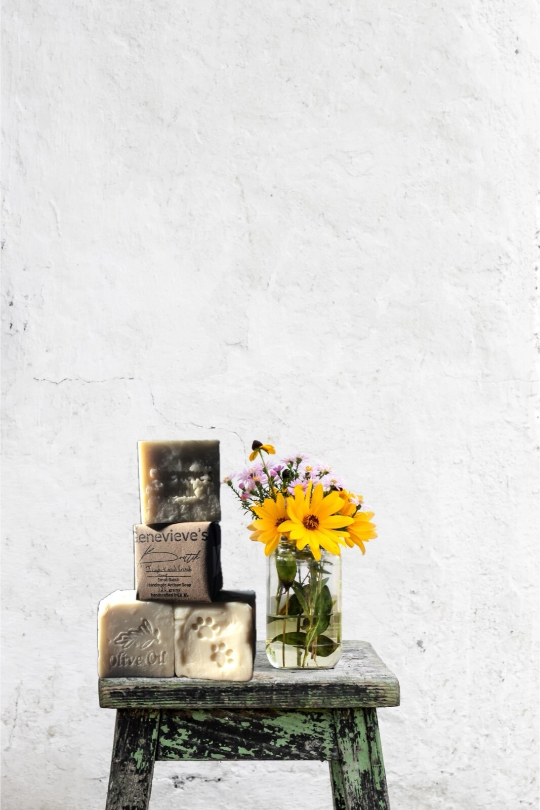 HANDMADE SOAP BARS – ARTISAN -GENEVIEVE’S TRADITIONAL GREEK OLIVE – Cold Process