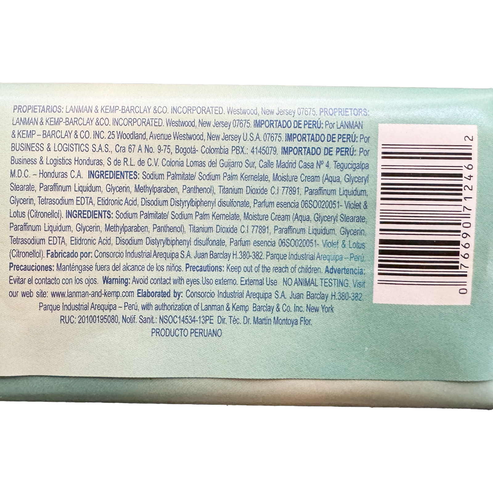 6 Pack – L&K Murray & Lanman Florida Water , Lotus and Violet Soap