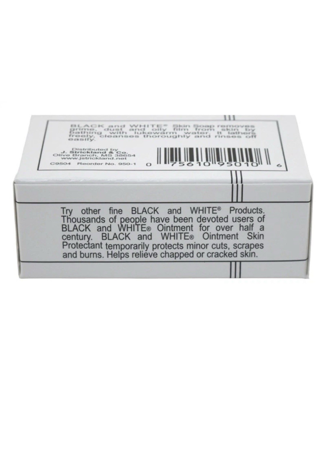 Black & White Skin Protectant Soap Bar for Dry Skin Balsam Peru 3.5oz pack 3