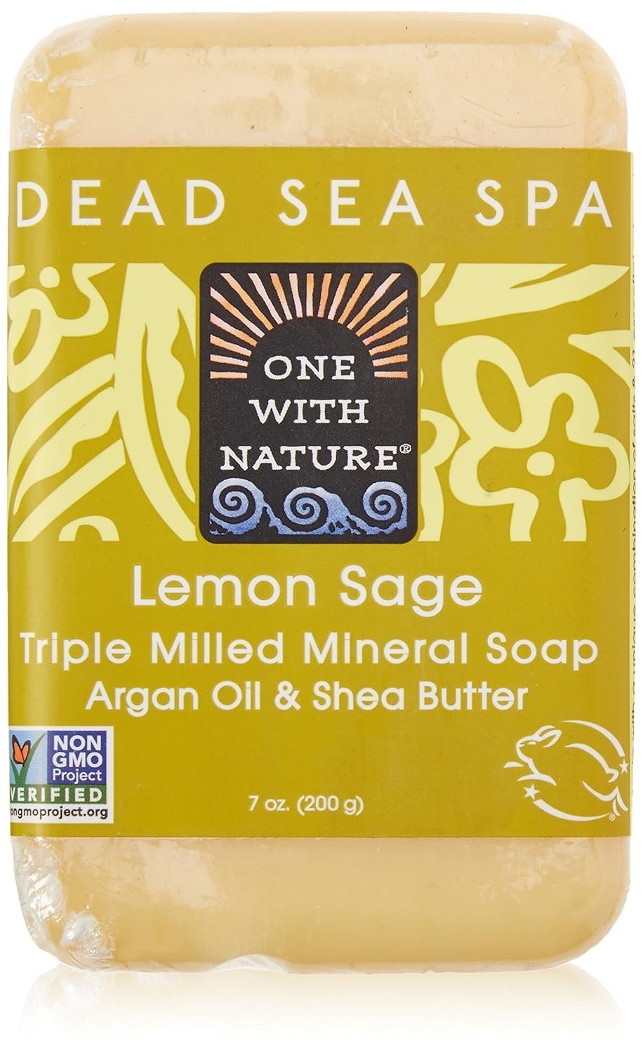 Luxurious 7 oz Lemon Sage Dead Sea Soap – Organic Exfoliation for Face & Feet