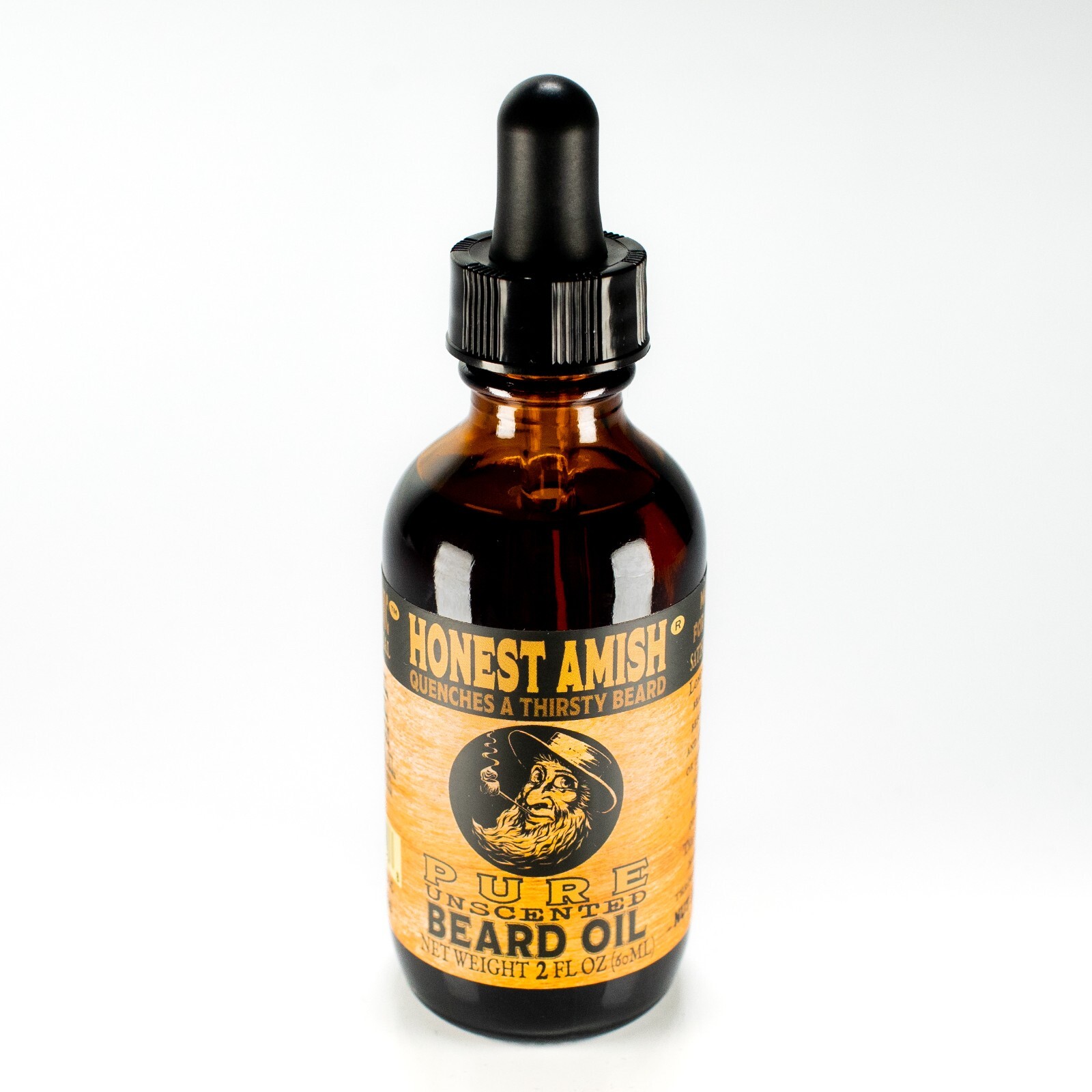 Honest Amish – Pure Beard Oil – 2 Ounce – Fragrance Free