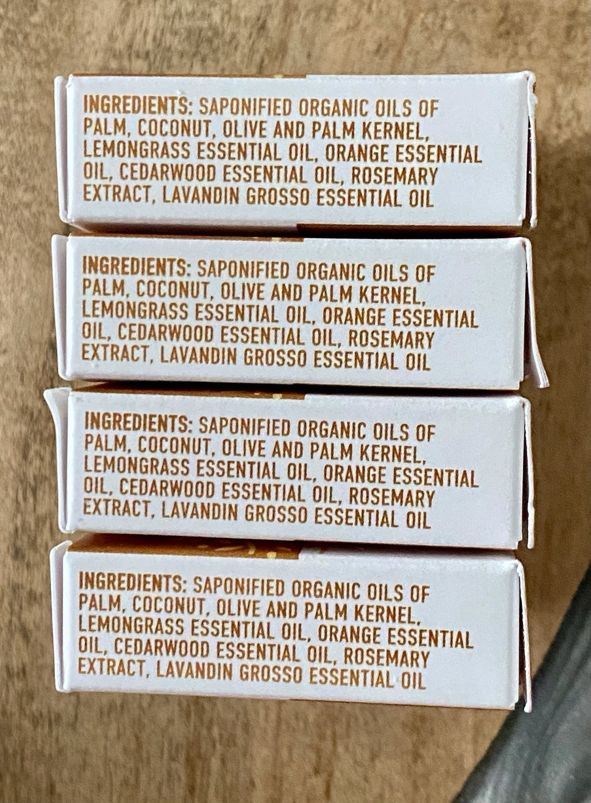 HANDMADE SOAP 6 Bars Hotel Vermont LEMON LEMONGRASS Botanical PENCIL PAPER New