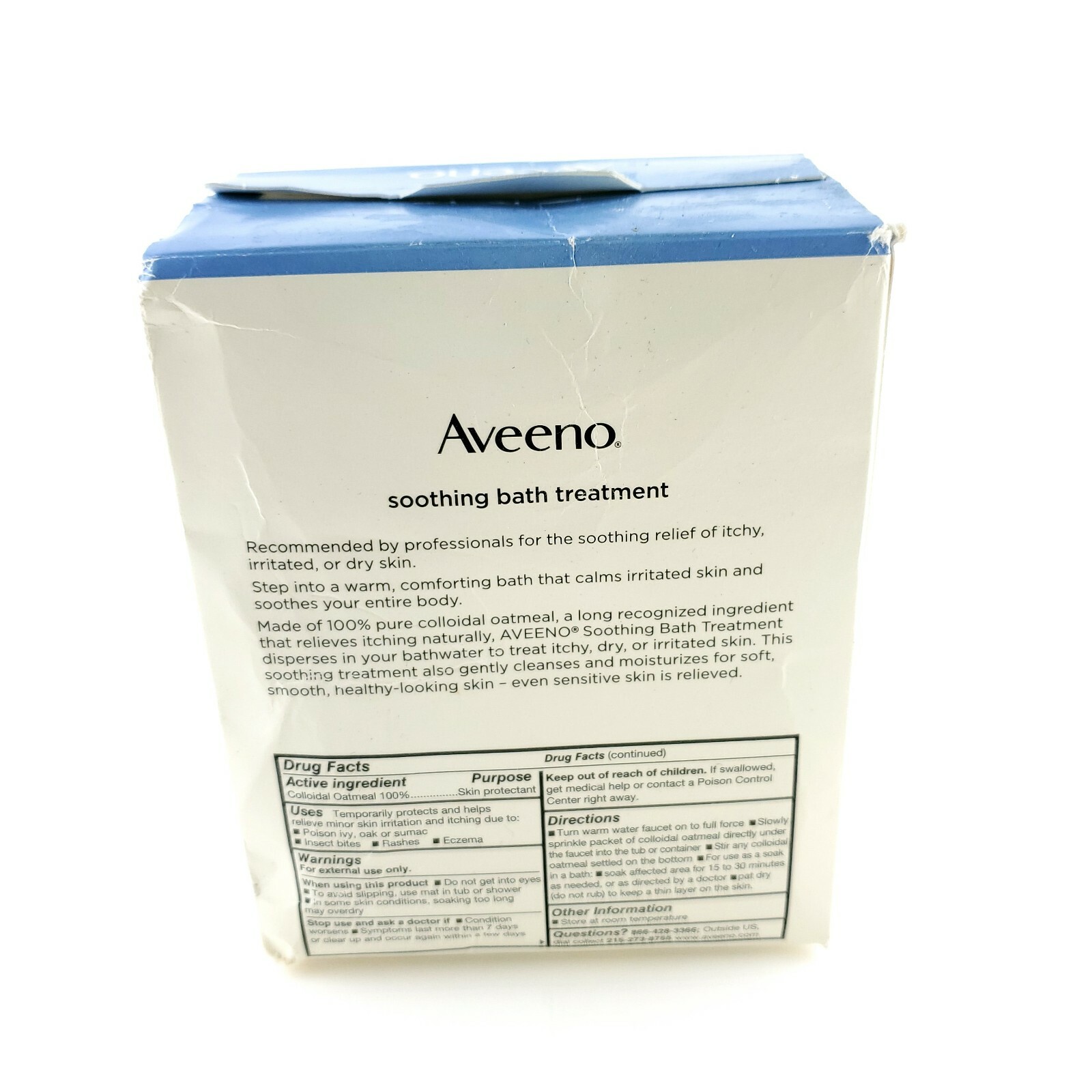 Aveeno Soothing Bath Treatment Oatmeal Skin Protectant 100% Natural USA Seller