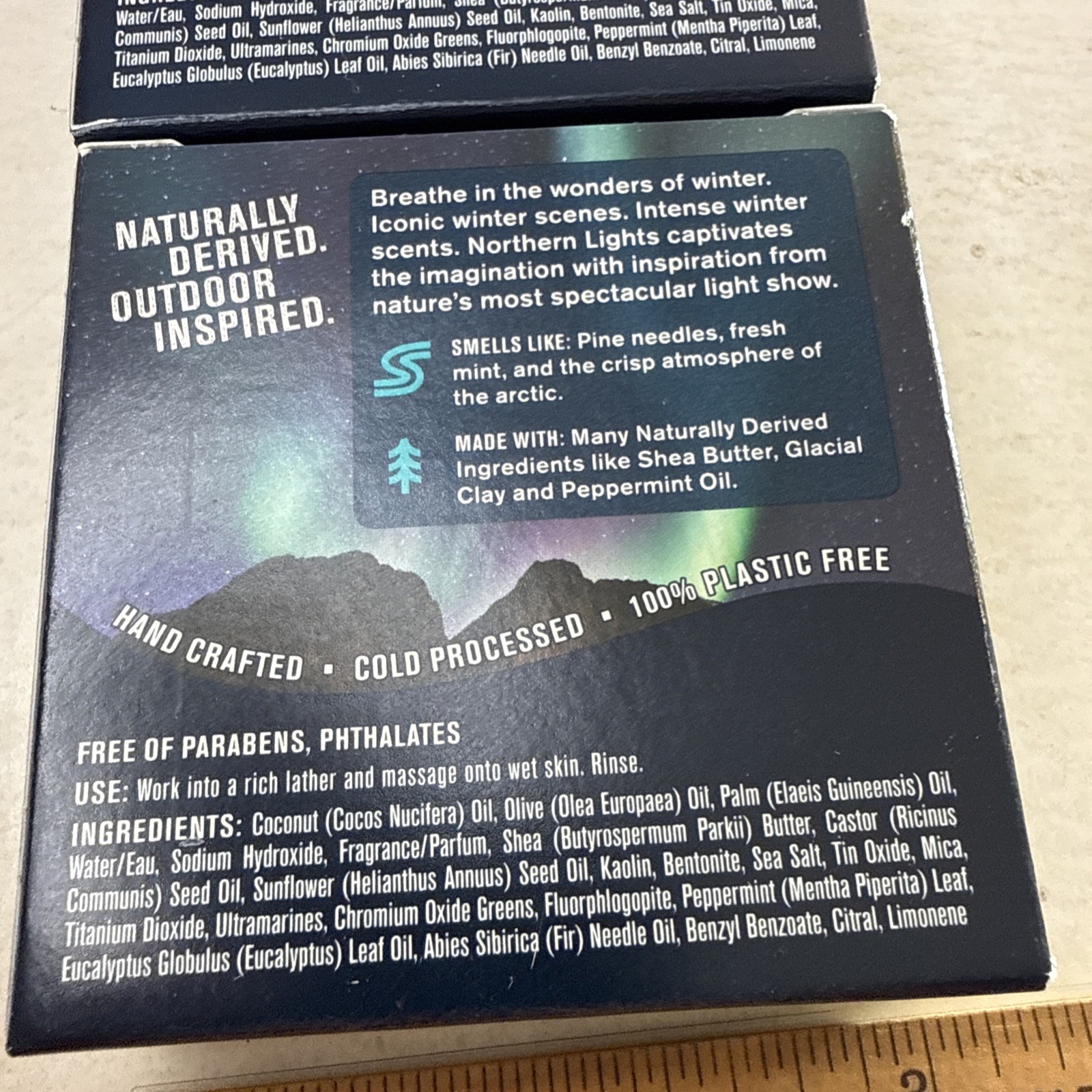 2x Every Man Jack NORTHERN LIGHTS Bar Soap Glacial Clay Peppermint Masculine Lot