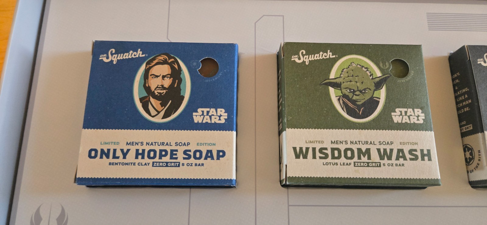 Dr. Squatch STAR WARS-Limited Edition-4 Specifically Crafted Soap Bars NIB