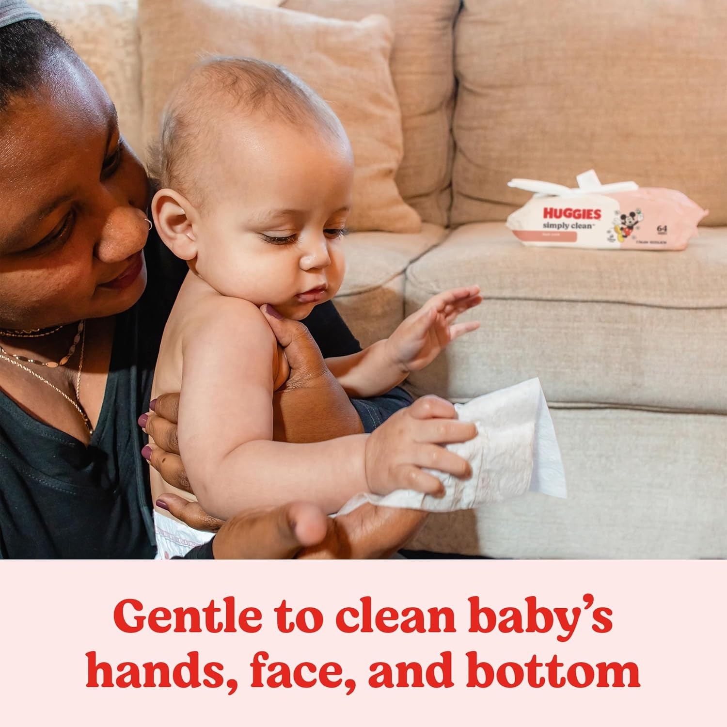Huggies Simply Clean Fresh Scent Baby Wipes, 3 Flip-Top 64 Count (Pack of 3)